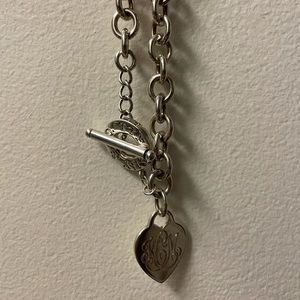 Tiffany & Co. toggle initial necklaces KMC